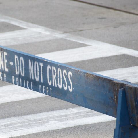 Chicago police dept - crime scene barrier
