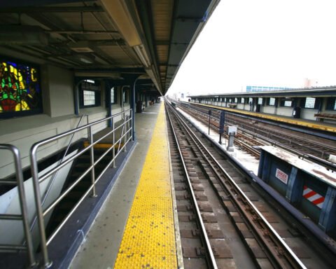NYC Subway platform.