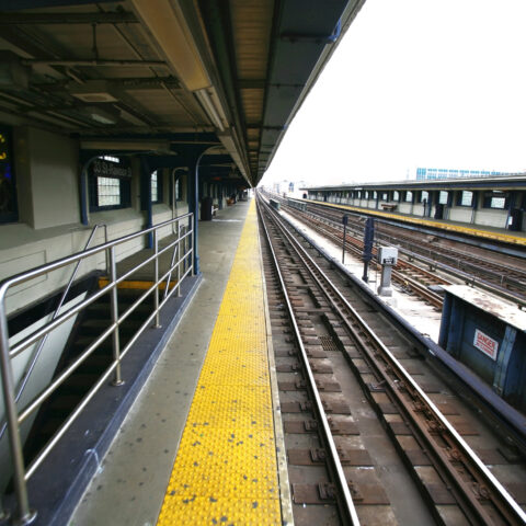 Nyc subway platform.