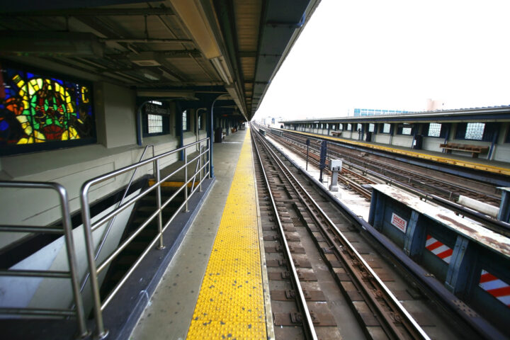 NYC Subway platform.