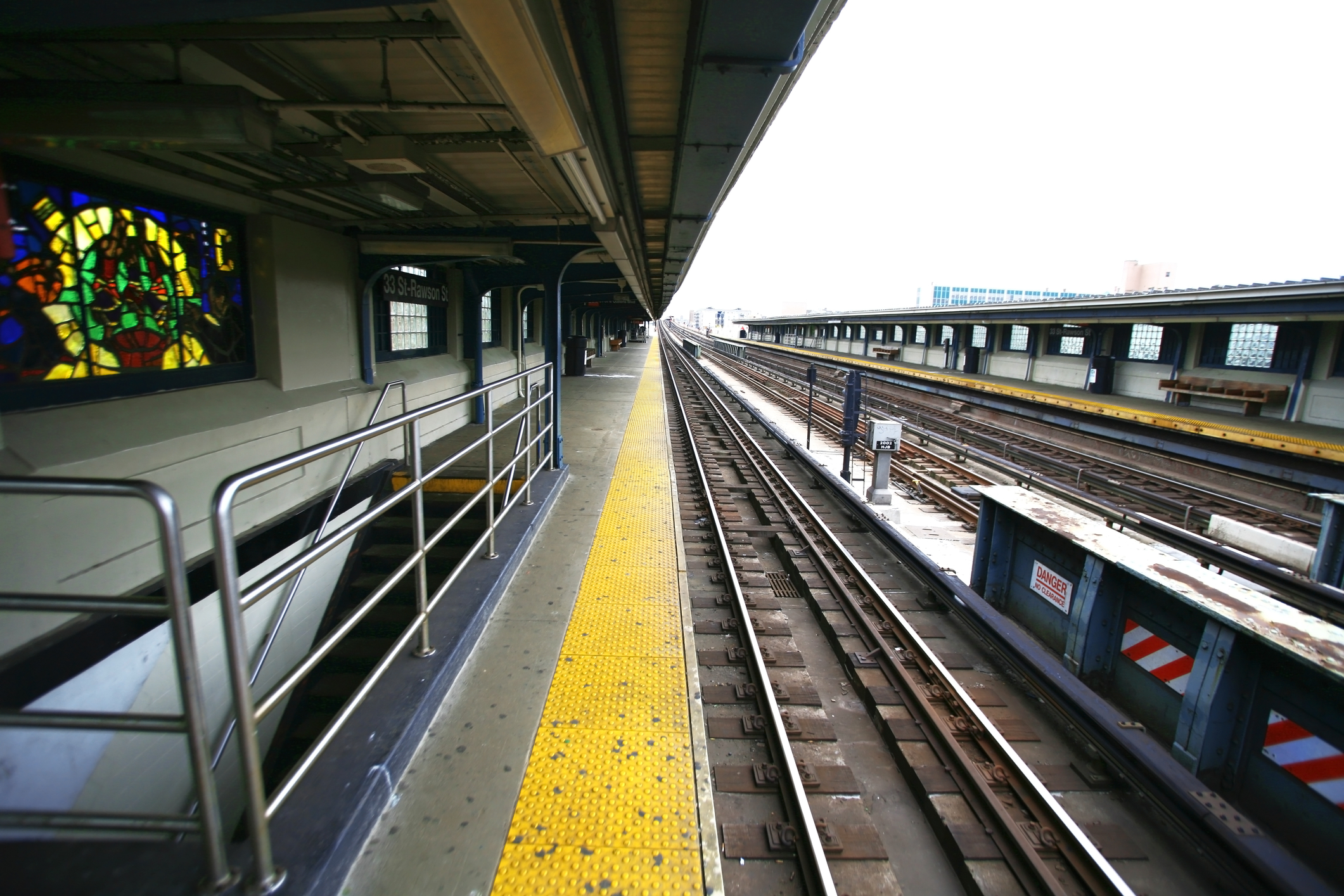 NYC Subway platform.