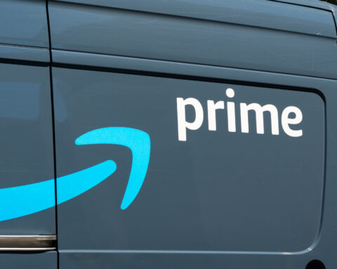 Amazon delivery van.