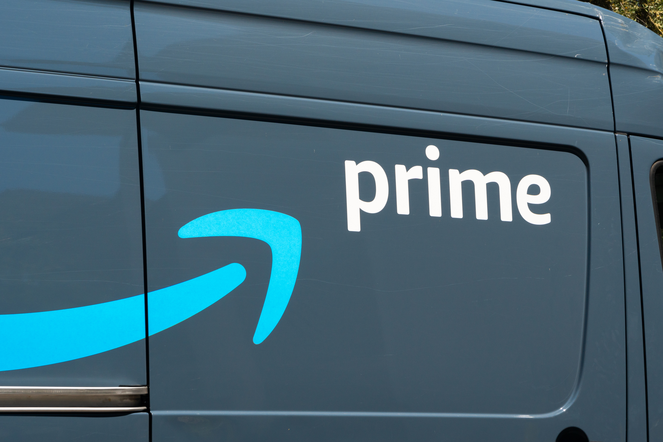 Amazon delivery van.