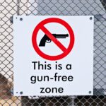 Gun free zone - stock photo
