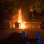Dumpster fire captured on security camera - File Photo