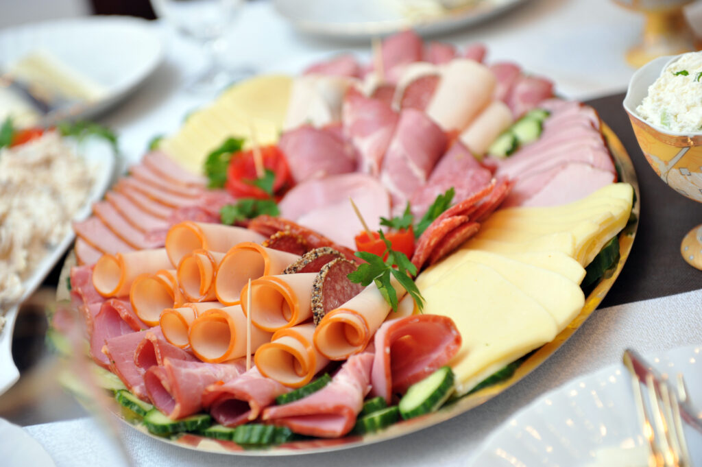 Picture of a Cold cuts in a plate