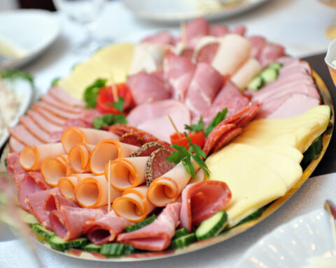 Picture of a Cold cuts in a plate