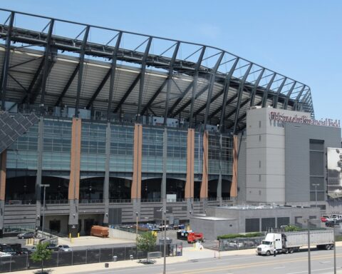 PHILADELPHIA, USA - JUNE 12, 2013: Lincoln Financial Field stadium in Philadelphia. It is the home stadium for NFL team Philadelphia Eagles and Temple Owls university football team.