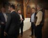 Jackson township councilman marty flemming speaks with lakewood developer mordechai eichorn and jackson vaad leader mordechai burnstein at a campaign fundraiser held at eichorn's golf course.