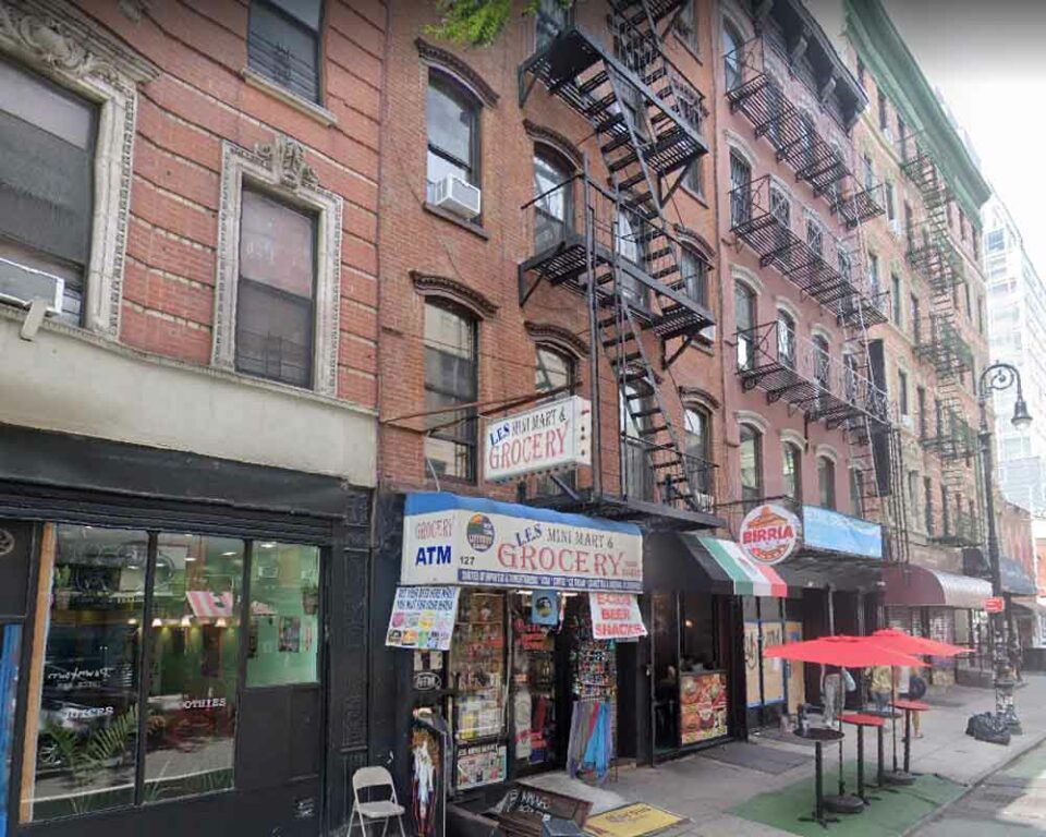 Lower East Side apartment building where an elderly woman and her son were found dead.