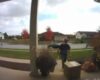On 11. 01. 22 at 1:02 pm a homeowner caught a thief stealing a package off of his front porch. The theft occurred in the 600 block of foxtail dr. – manchester township.
