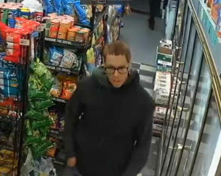 Have you seen this person? Between 11/13/22 and 11/19/22, the suspect threw a brick into the front window of the establishment, damaging it.