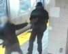 : on 11/22/22 at 10 pm, on a southbound training approaching the 34 st- heard sq subway station, a 34-year-old man was stabbed in the torso & left shoulder by this person & had his property forcibly removed.