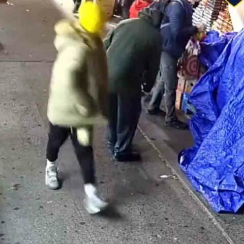 On 11/15/22 @ 6:20 pm a 61-yr-old building manager attempted to remove three individuals from the building vestibule who were smoking alleged marijuana. One of the individuals picked up a chair & struck the victim in the head