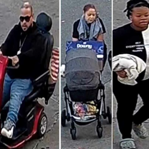 Suspects in nyc shoplifting assault incident.