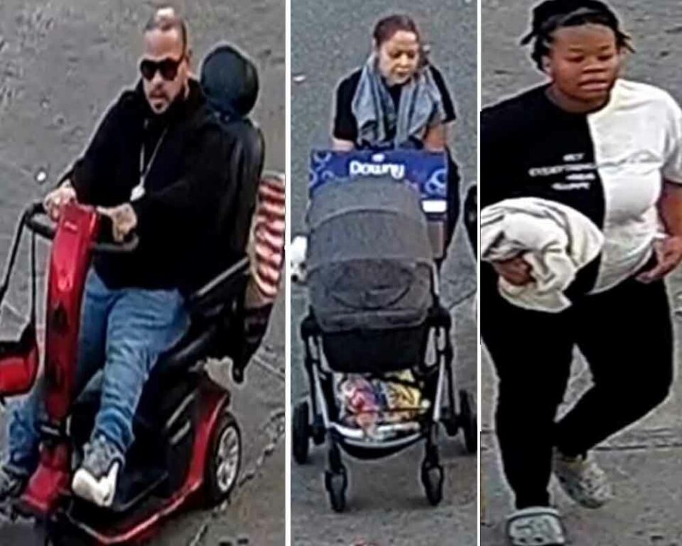 Suspects in NYC shoplifting assault incident.