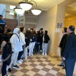 students from the Belleville 8th Grade National Junior Honor Society came for a tour of our Municipal Complex and Police Department.