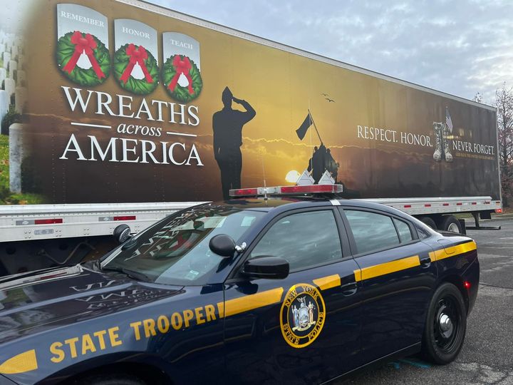 New York State Police participate in Wreaths Across America in Long Island