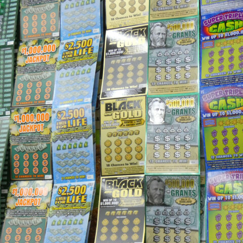 Scratch-off lottery tickets