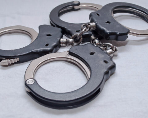 Two sets of handcuffs.