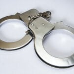 Handcuffs used during police arrest.