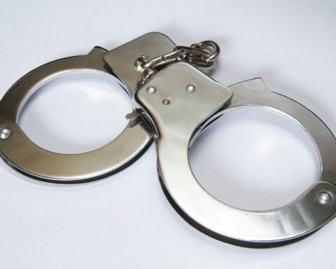 Handcuffs used during police arrest.