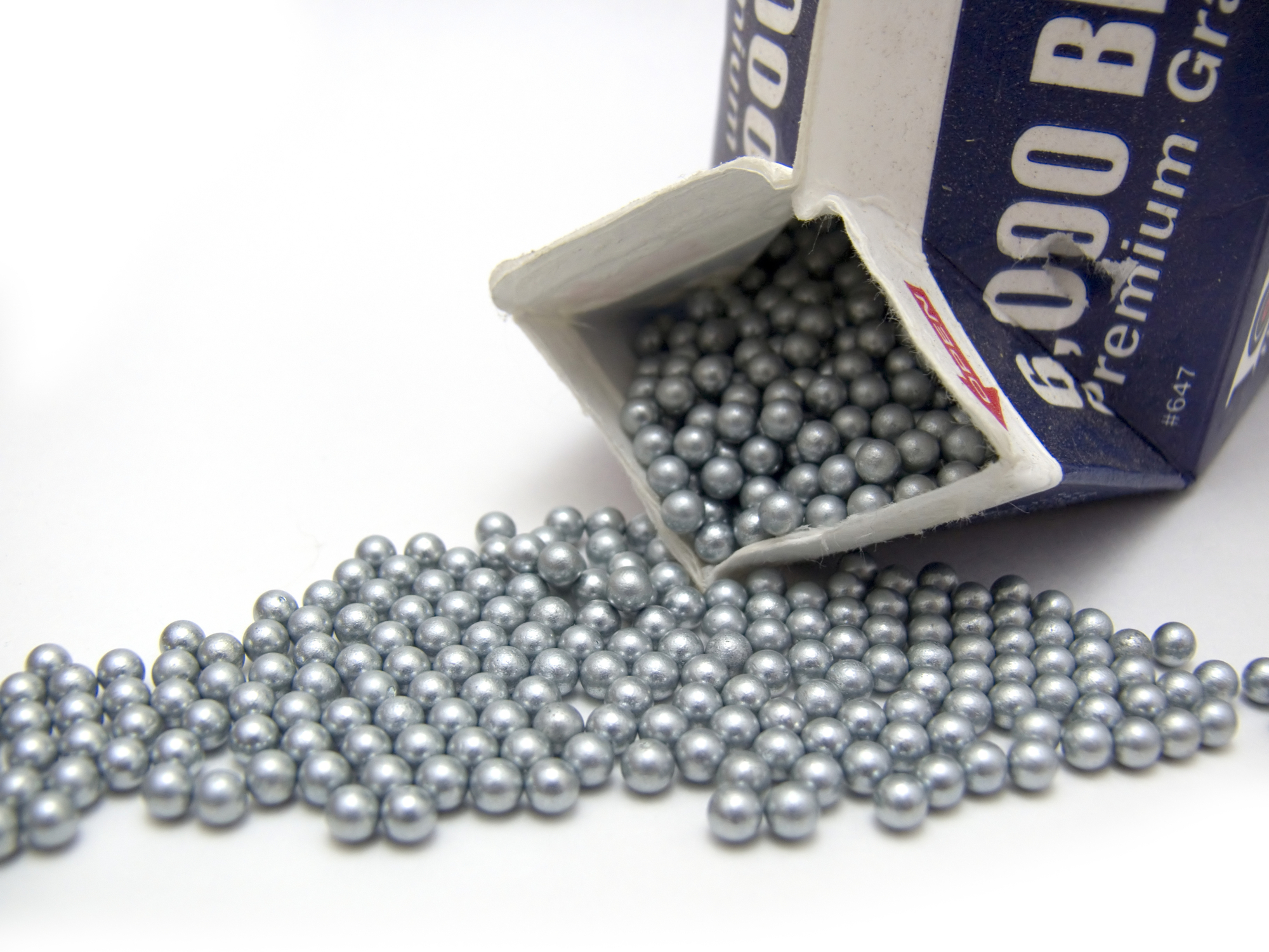 Silver BB s used in an air rifle