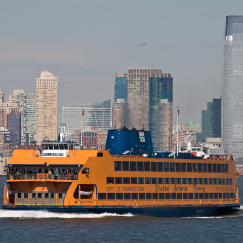 Staten island ferry service suspended due to high tides, wind - photo licensed by shore news network.