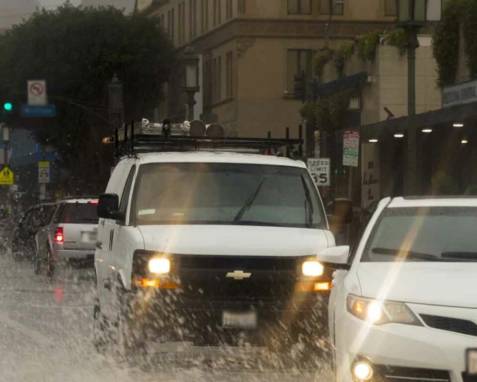 Flooded city road, File Photo LA-CA