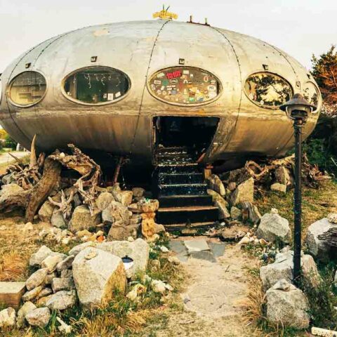 The futuro house, in frisco, the outer banks, north carolina