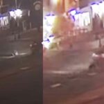 Moment of impact in video shared by the Lakewood Scoop to Youtube.