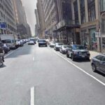 A female drug dealer and her boyfriend were reportedly selling drugs from a table outside 235 West 37th Street when they were confronted by a rival group of drug dealers.