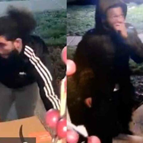 The piscataway police department is seeking the public’s assistance in identifying the two persons shown in the photographs, who are involved in local package thefts.