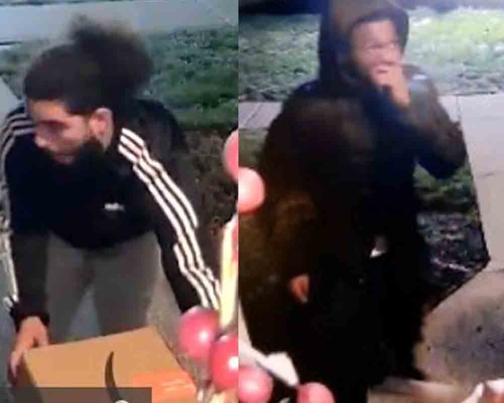 The Piscataway Police Department is seeking the public’s assistance in identifying the two persons shown in the photographs, who are involved in local package thefts.