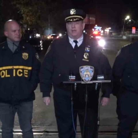 Stolen car suspect shot after shootout with new york city police officers near yankee stadium - photo licensed by shore news network.