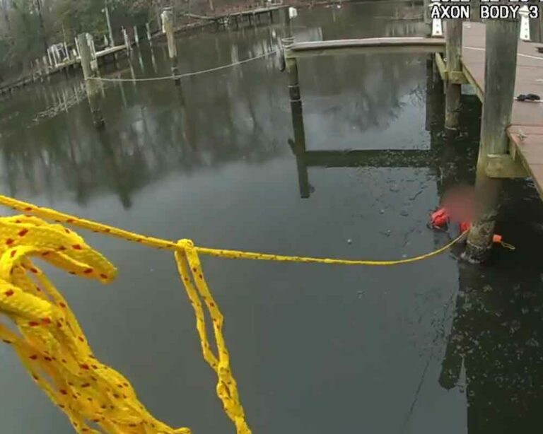 Police rescue teen from frozen creek - photo licensed by shore news network.