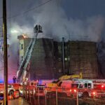 Members of the Yonkers Fire Department are presently engaged in fire operations at 21 Mulberry Street, a four-story residential apartment building. Initial calls of fire were reported at approximately 4:20 PM.