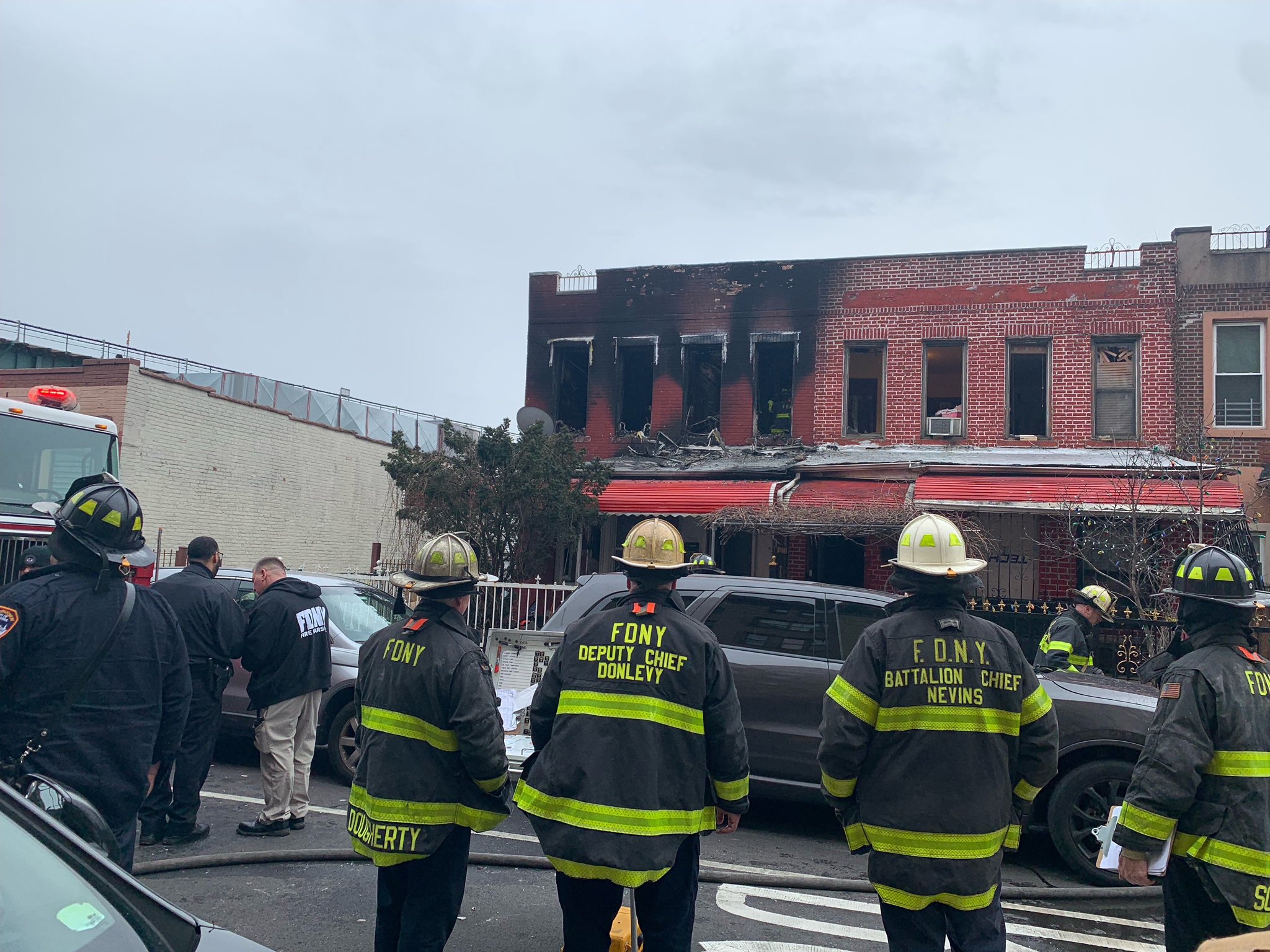 Deputy Chief Donlevy provides an update from the scene of this afternoon’s 2-alarm fire at 1211 Evergreen Avenue in the Bronx.