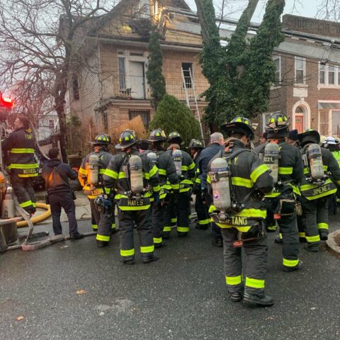 One dead in brooklyn three-alarm fire - photo licensed by shore news network.