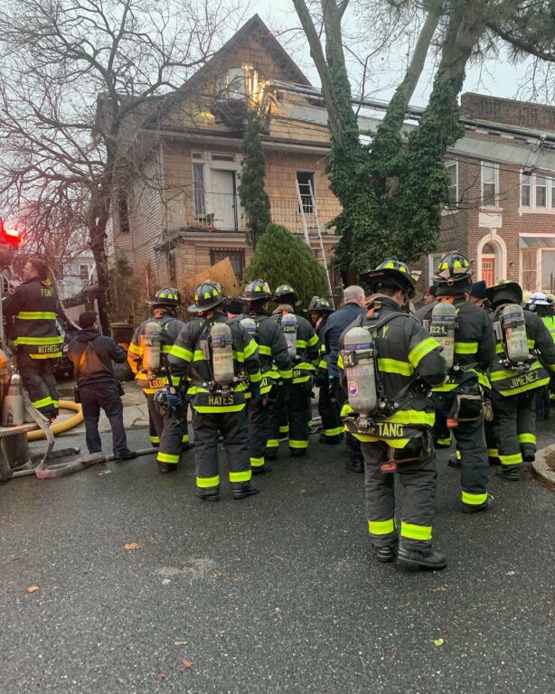 One dead in Brooklyn three-alarm fire