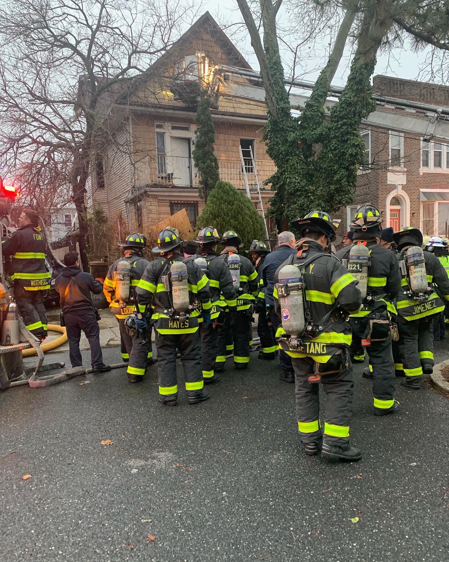One dead in Brooklyn three-alarm fire