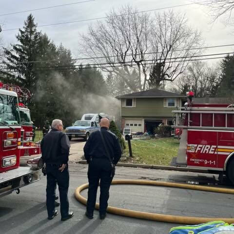 Cherry hill firefighters contain residential structure fire - photo licensed by shore news network.