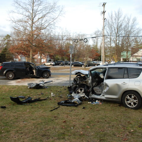 On tuesday, january 24, 2023, at approximately 3:32 pm, officers from the manchester township police department responded to the area of county road 530 near the intersection of lacey road to investigate a motor vehicle crash involving two motor vehicles that crashed head on.