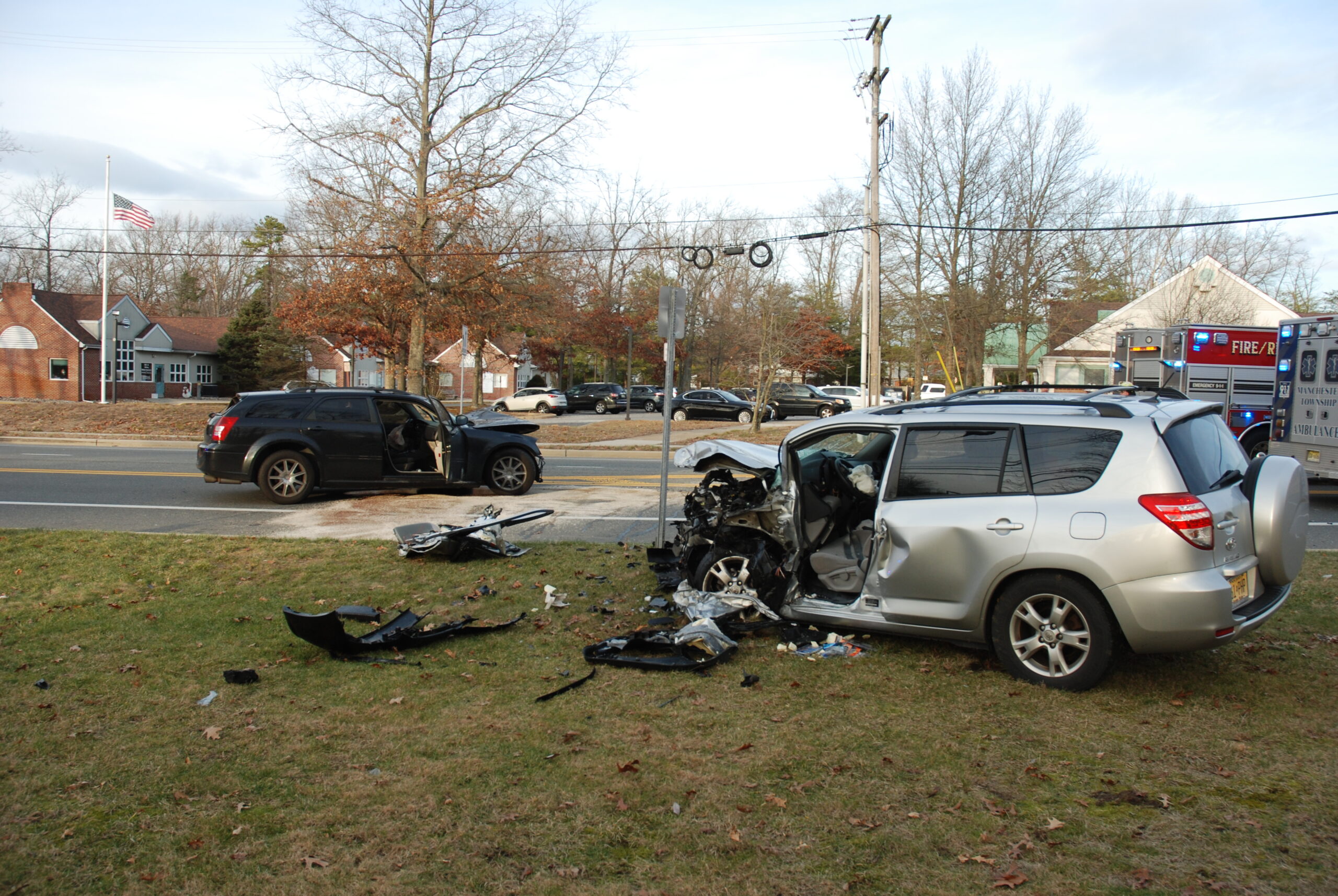 On Tuesday, January 24, 2023, at approximately 3:32 pm, officers from the Manchester Township Police Department responded to the area of County Road 530 near the intersection of Lacey Road to investigate a motor vehicle crash involving two motor vehicles that crashed head on.