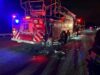 Fire truck struck while at call on interstate 295
