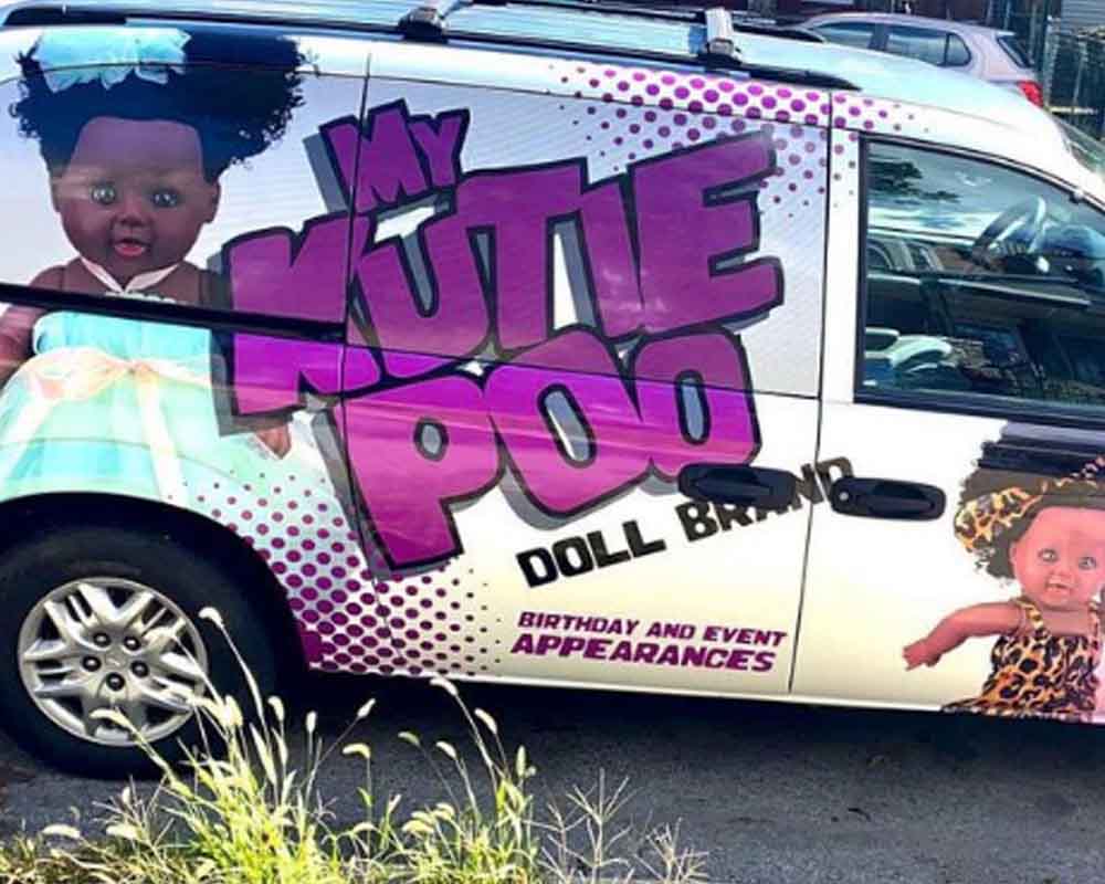 African American doll maker's van torched by arsonist on Christmas morning