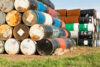 55 gallon drums, stock photo