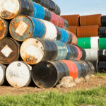55 gallon drums, stock photo