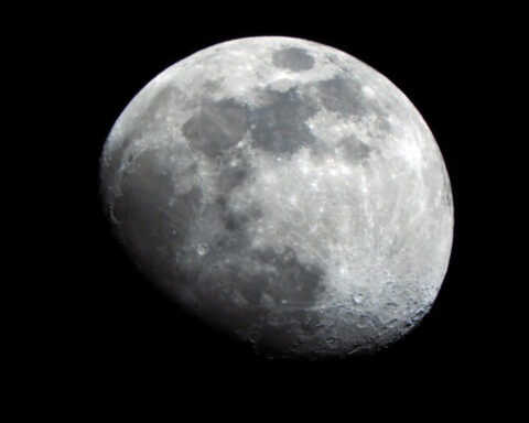 Photo of the moon.