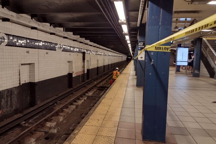 Inspection in a NYC subway station in Manhattan. File Photo